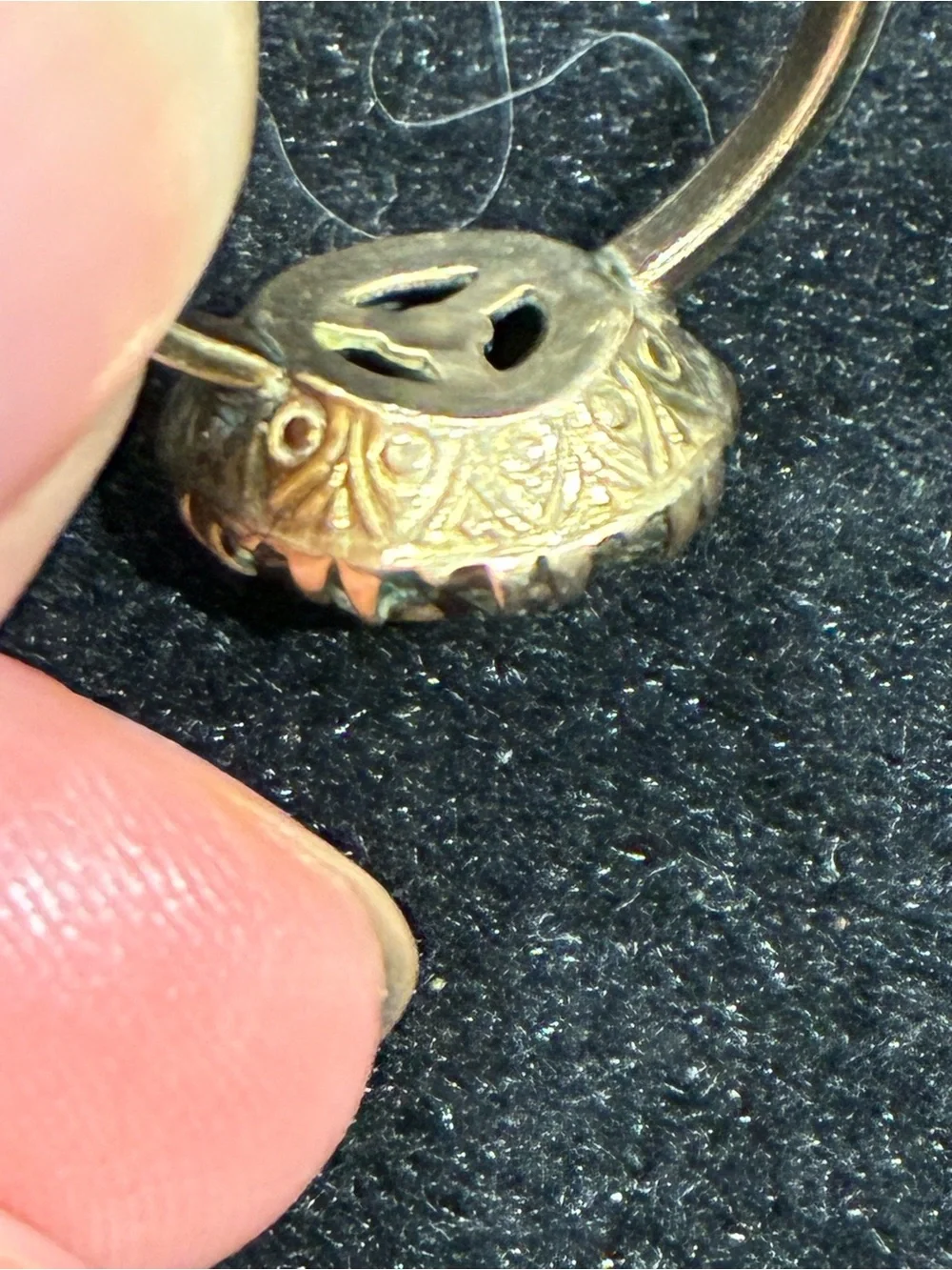 Antique Clark & Coombs 14k RGP Daughters of Rebekah Ring